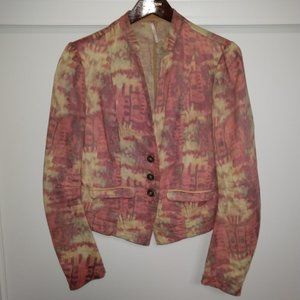 Free People Pink MultiColor Jacket